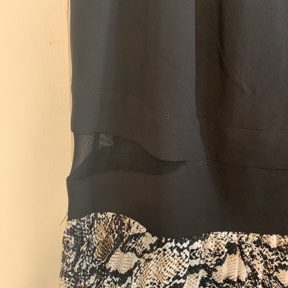 Xscape Plus Snake Print Sleeveless Gown - Picture 3 of 8